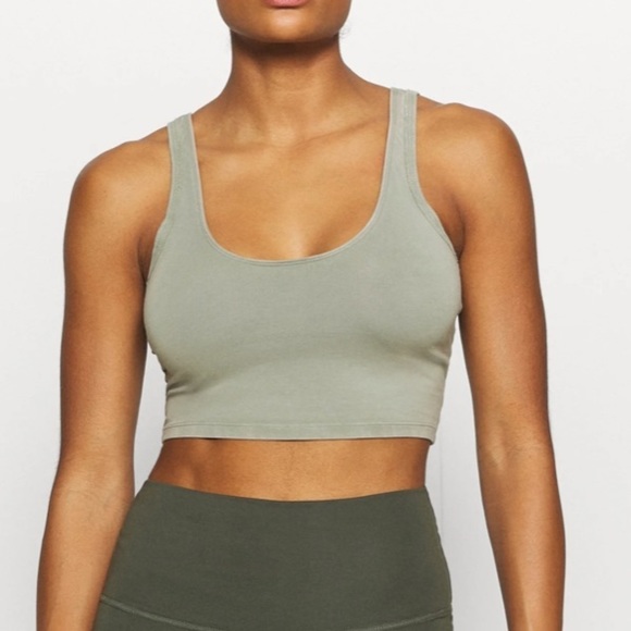 NWT Free People Movement Hot Shot Crop size small khaki - Picture 3 of 6